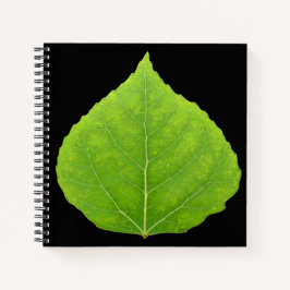 Green Aspen Leaf #11 Notizbuch