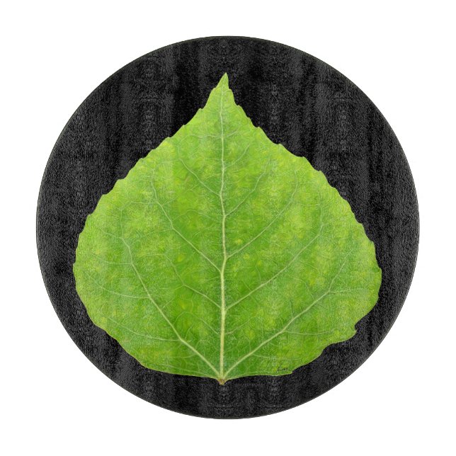 Green Aspen Leaf #11 Schneidebrett (Vorderseite)