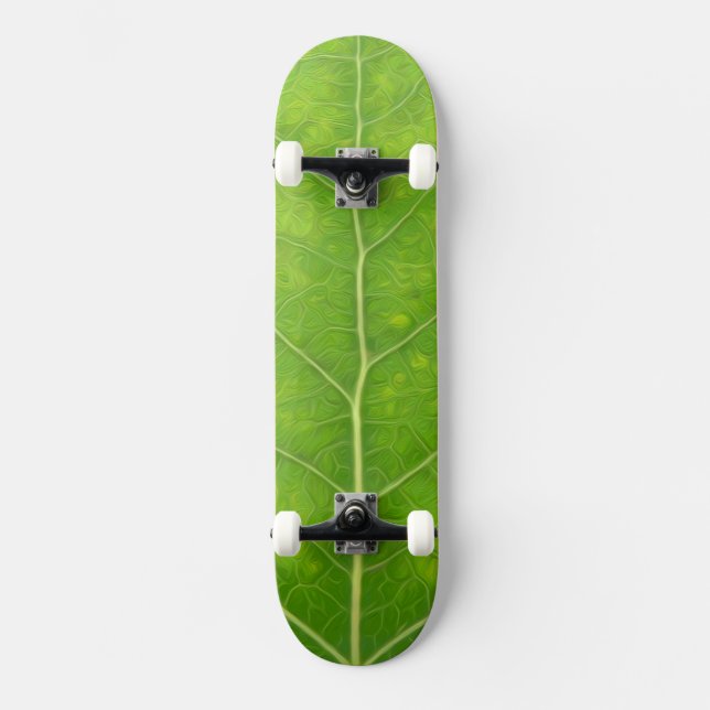 Green Aspen Leaf #11 Skateboard (Vorderseite)