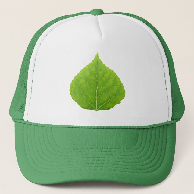 Green Aspen Leaf #11 Truckerkappe (Vorderseite)