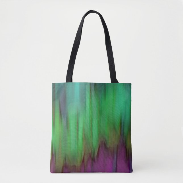 Green Aurora Borealis Tote Bag (Vorderseite)