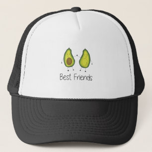 Green Avocado Cartoon Freundschaft Image Friendshi Truckerkappe