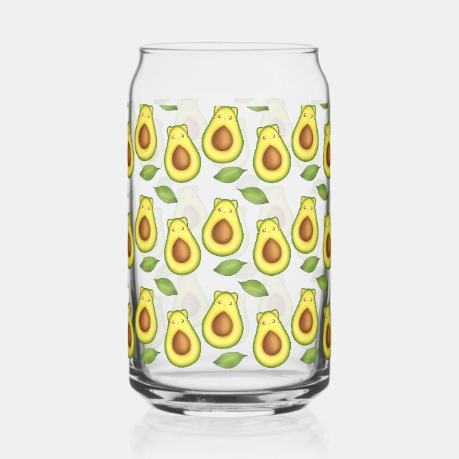 Green Avocado Cat Dosenglas (Vorderseite)