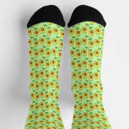 Green Avocado Cat Socken