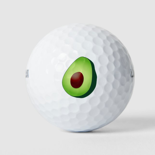 Green avocado Logo Wilson Golf Set Golfball (Vorderseite)