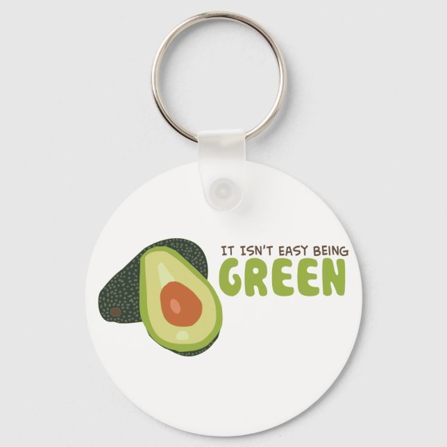 Green Avocado Schlüsselanhänger (Vorderseite)