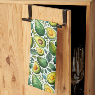 Green Avocado und Herb Küchentücher