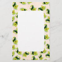 Green Avocados Wasserfarbmuster
