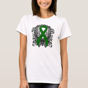 Green Awareness Ribbon mit Flügeln T-Shirt