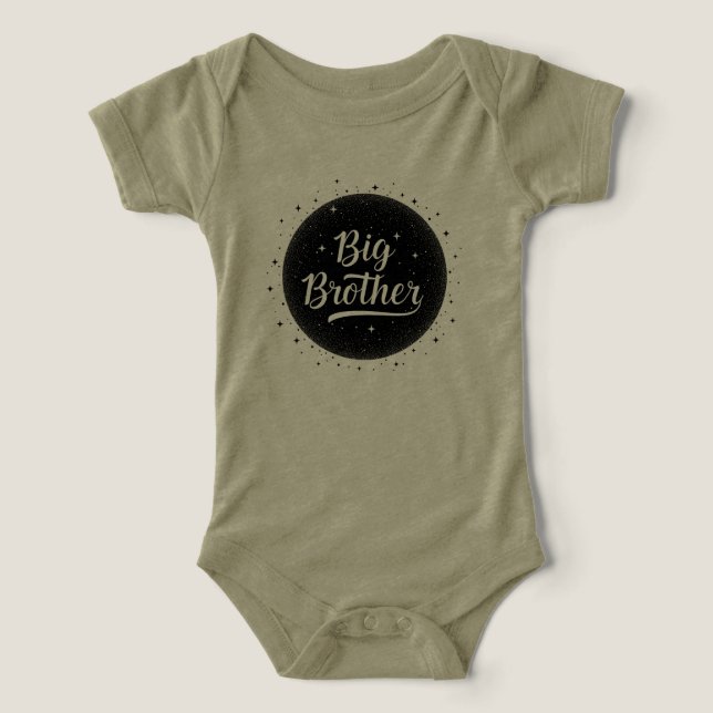 Green Baby Bodysuit Big Brother (Design Vorderseite)