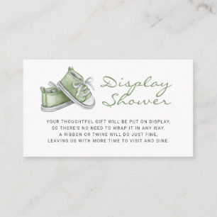 Green Baby Hinterns Babydusche Begleitkarte