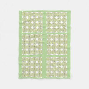 Green Baby Quilt Giraffen Design Fleece Blanket