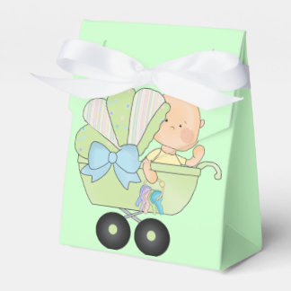 Green Baby Shower Favor Box Geschenkschachtel