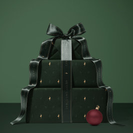 Green ballerina and reindeer wrapping paper geschenkpapier