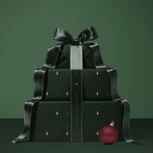 Green ballerina and reindeer wrapping paper geschenkpapier (Von Creator hochgeladen)