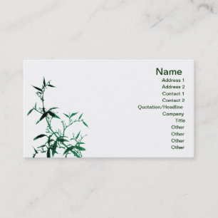 Green Bamboo Business Card Visitenkarte