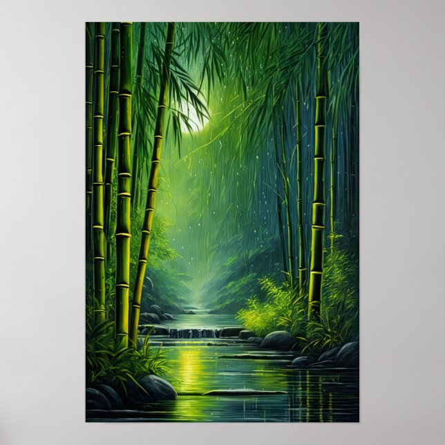 Green Bamboo Haven Poster (Vorne)