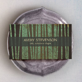 Green Bamboo Holistische Therapeutin Heiler Visitenkarte