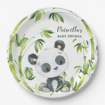 Green Bamboo Panda Gender Neutral Baby Dusche