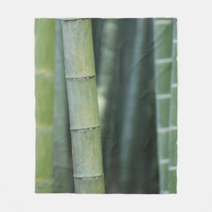 Green bamboo shoots fleecedecke