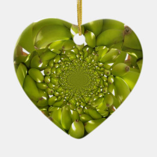 Green Banana Kaleidoskop Art Print/Graphic Keramik Ornament