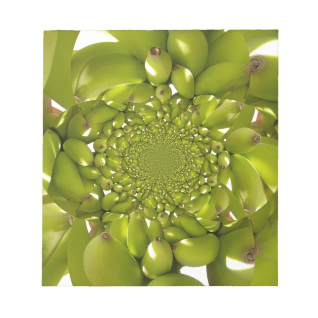 Green Banana Kaleidoskop Art Print/Graphic Notizblock (Vorderseite)