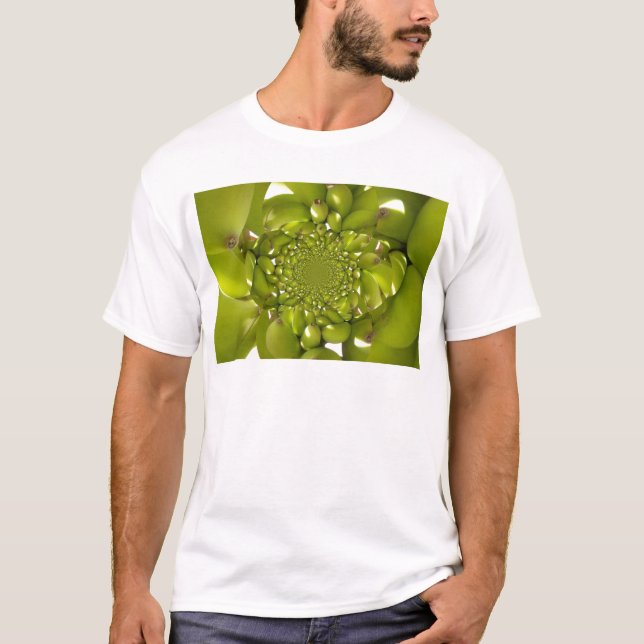 Green Banana Kaleidoskop Art Print/Graphic T-Shirt (Vorderseite)