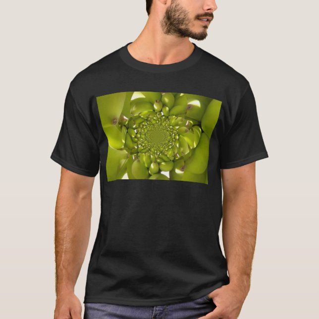 Green Banana Kaleidoskop Art Print/Graphic T-Shirt (Vorderseite)