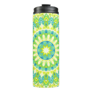 Green Base Mandala Thermosbecher
