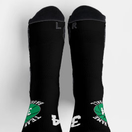 Green Basketball Team Name & Nummer Sport Socken