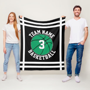 Green Basketball Team Name & Spielnummer Sport Fleecedecke