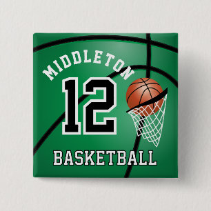 Green Basketball 🏀 und Hoop DIY Text Button