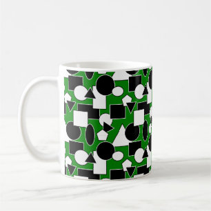 Green Bauhaus Collage Kaffeetasse