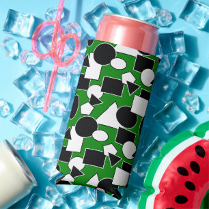 Green Bauhaus Collage Selters Dosenkühler