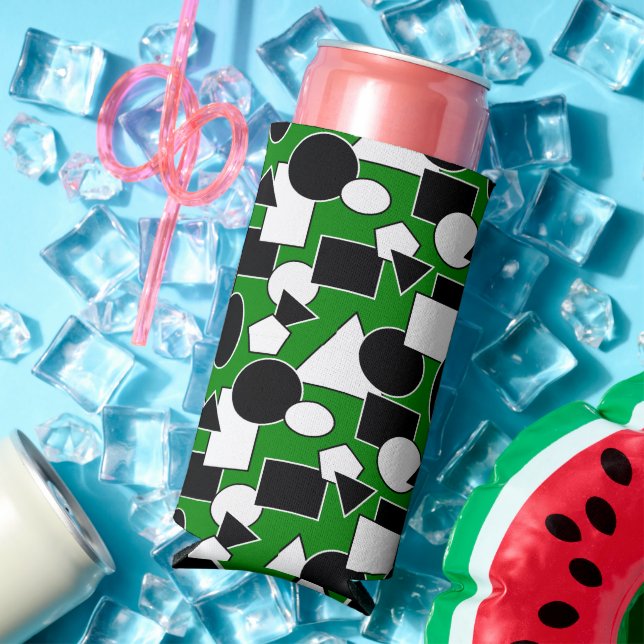 Green Bauhaus Collage Selters Dosenkühler (In Situ Sommer)