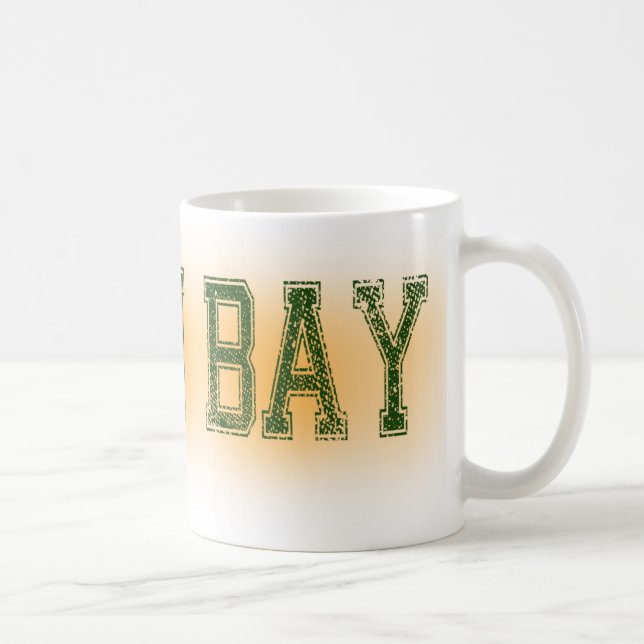 Green Bay-Grün und GoldSchmutz Tasse (Rechts)