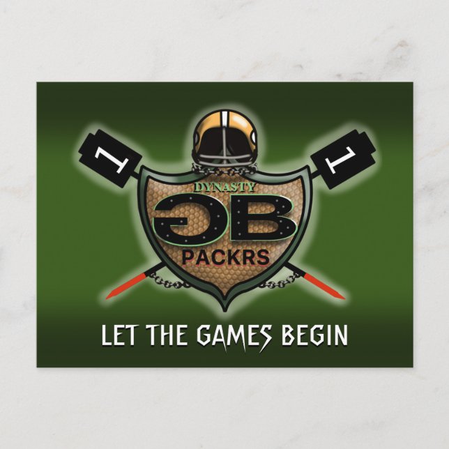 GREEN BAY PACK by Slipperywindow Postkarte (Vorderseite)