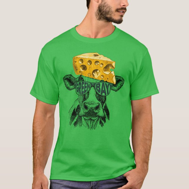 Green Bay Packers Cheesehead Cool Classic Mädchen T-Shirt (Vorderseite)