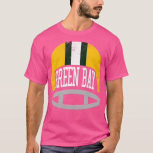 Green Bay Retro Helmet Green T-Shirt