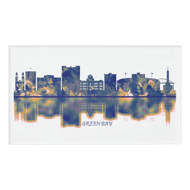 Green Bay Skyline Namenschild (Vorderseite)