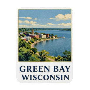 Green Bay Wisconsin Fox River Magnet