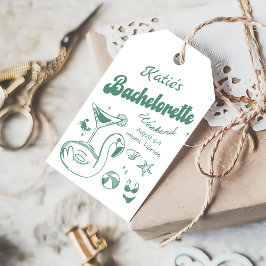 Green Beach Bachelorette Weekend-Geschenk-Tag Geschenkanhänger
