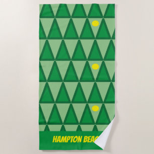 Green Beach Handtuch nach Kundenwunsch Beach Name
