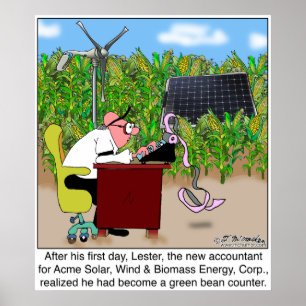 Green Bean Counter Poster