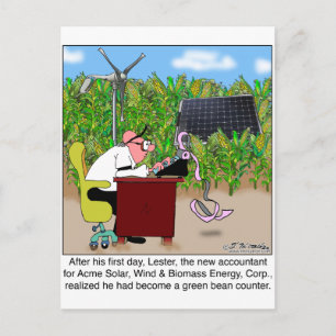 Green Bean Counter Postkarte
