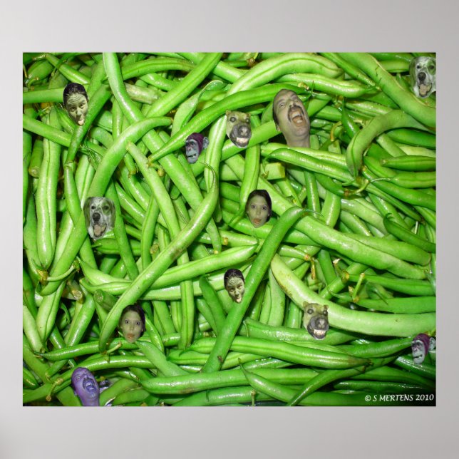 Green Bean Heads Print Poster (Vorne)