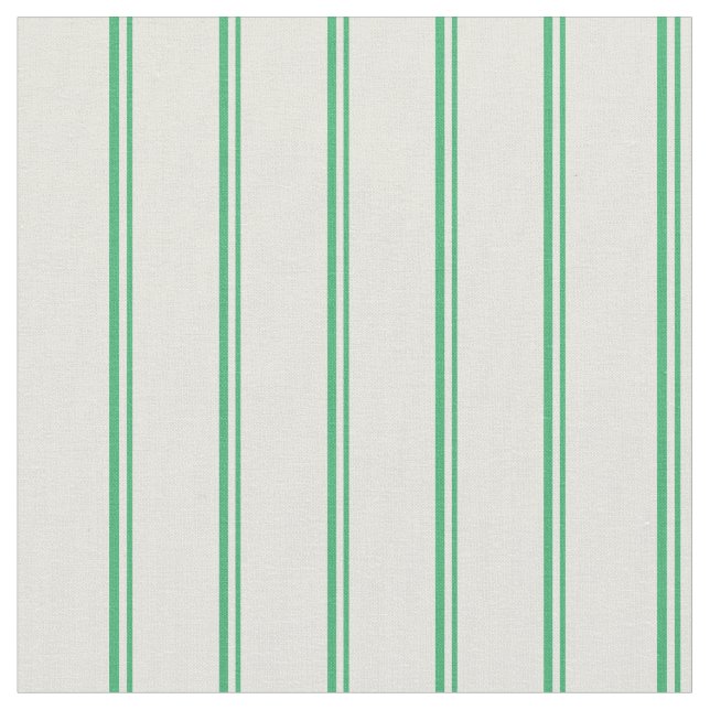 Green & Beige Muster der Streifen Stoff (Nahaufnahme)
