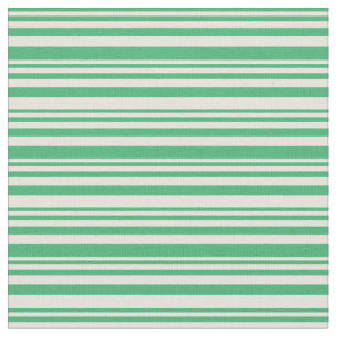 Green & Beige Streifen/Linienmuster Stoff
