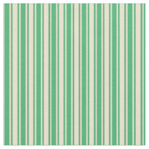 Green & Beige Streifen Muster Stoff