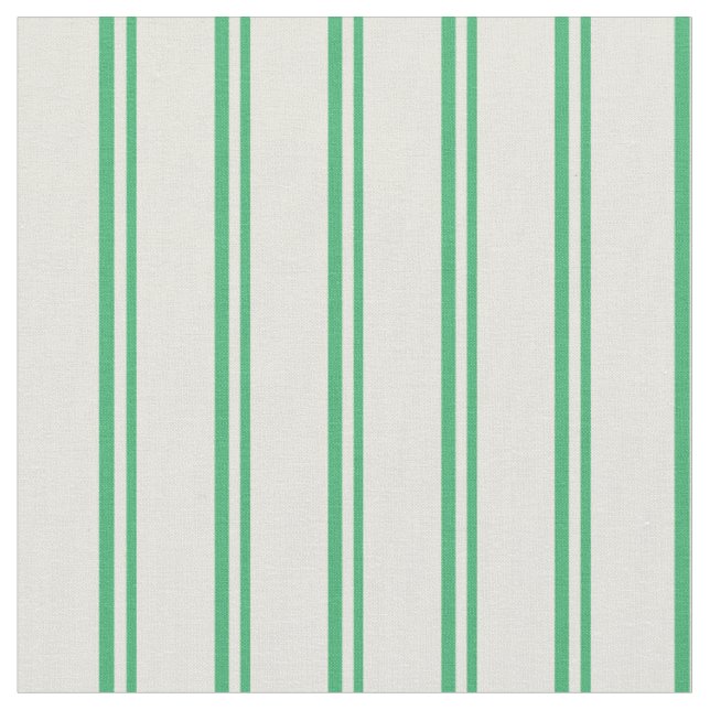 Green & Beige Streifen Muster Stoff (Nahaufnahme)